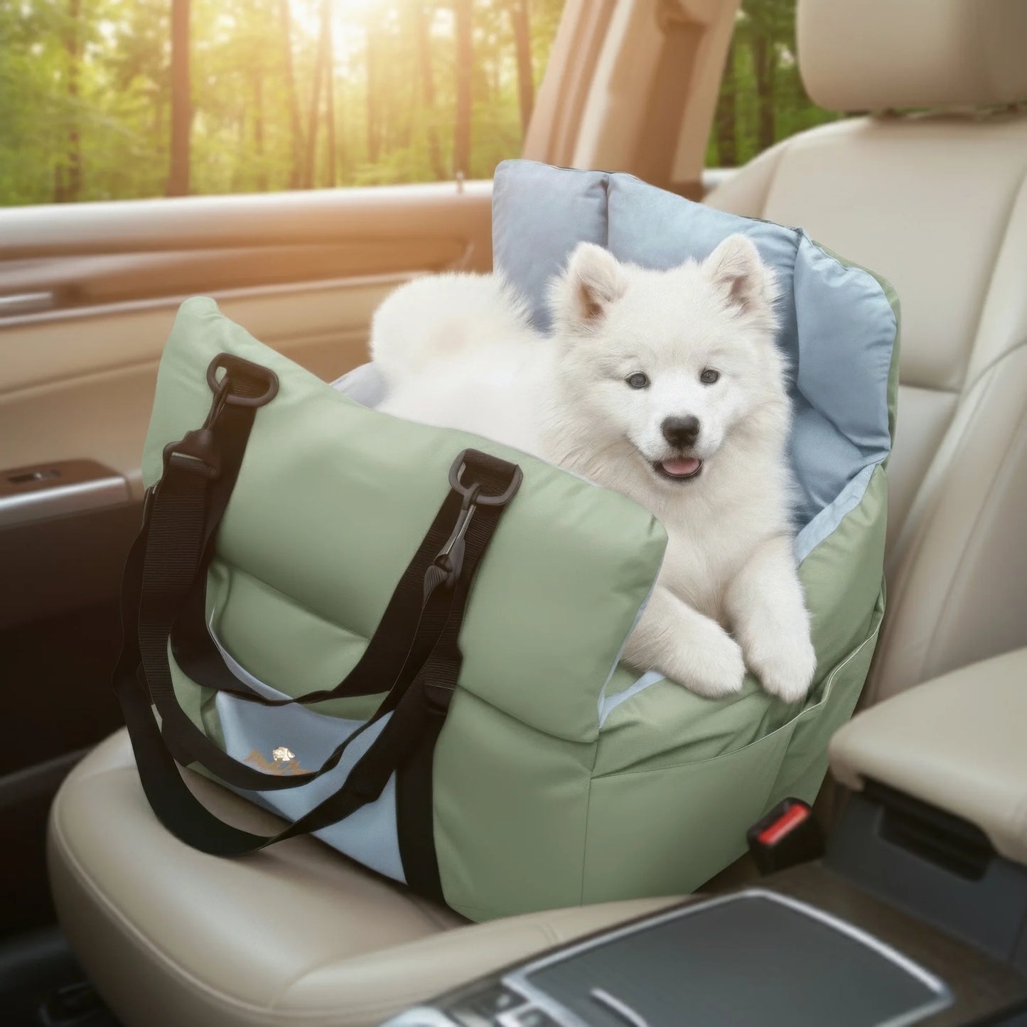 Dog Car Seat Travel Bed and Booster for Small Dogs