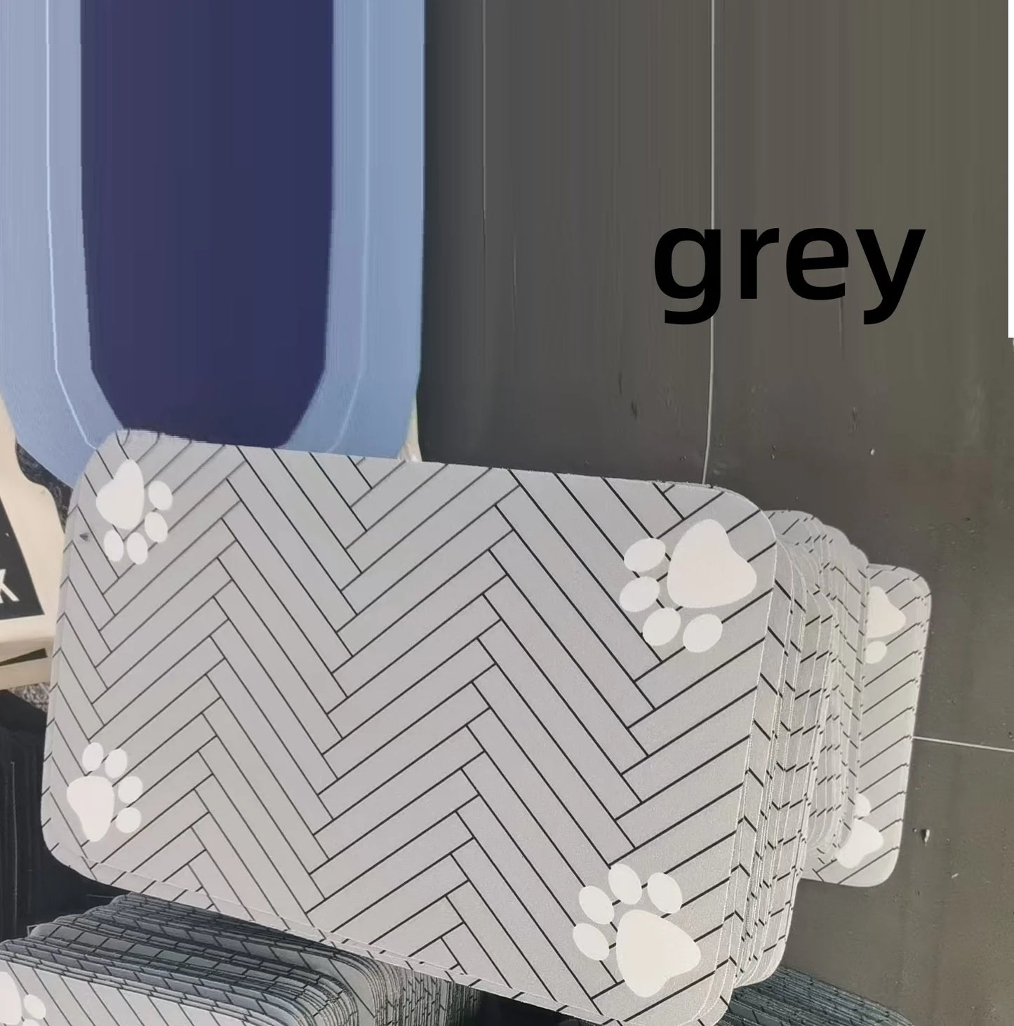 Absorbent Pet Feeding Mat With Waterproof Rubber Backing