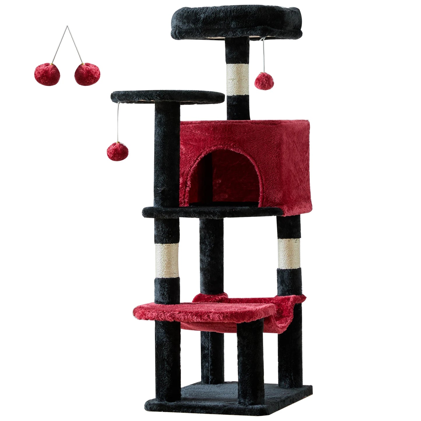 JHK Cat Tree Tower Indoor Multi-Cat Play Scratching