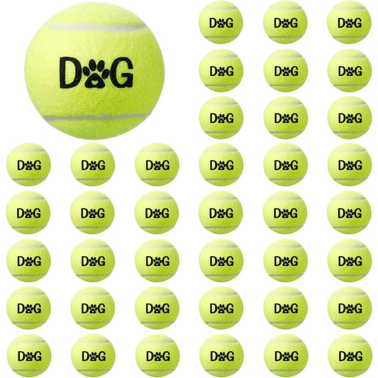 40 Pack Dog Tennis Balls Set With Carry Bags
