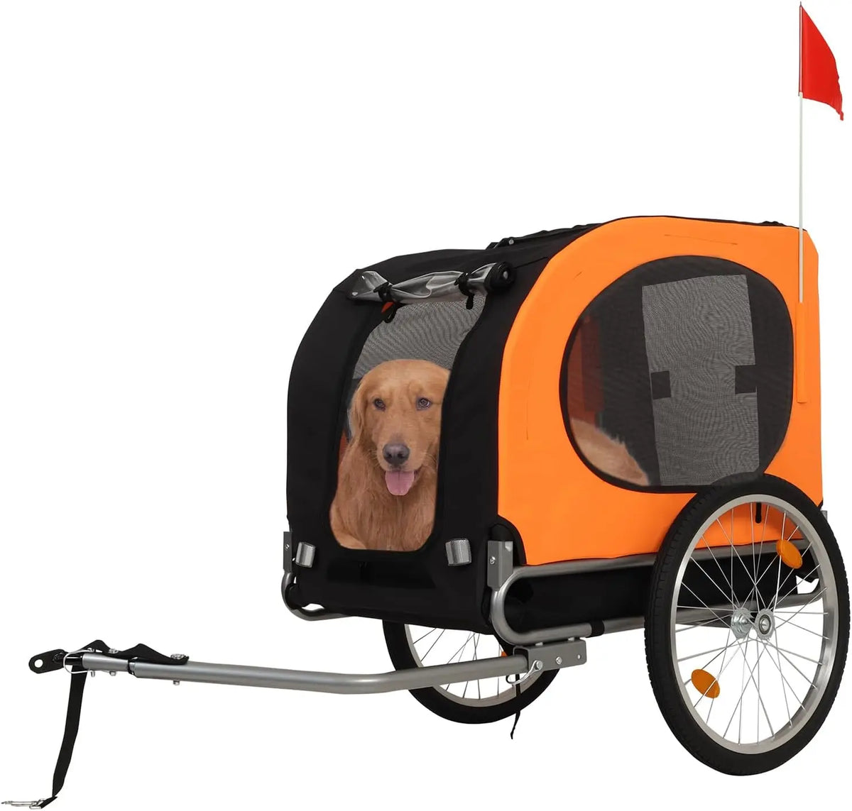 HiMiss Durable Dog Bicycle Trailer Jogging Transport