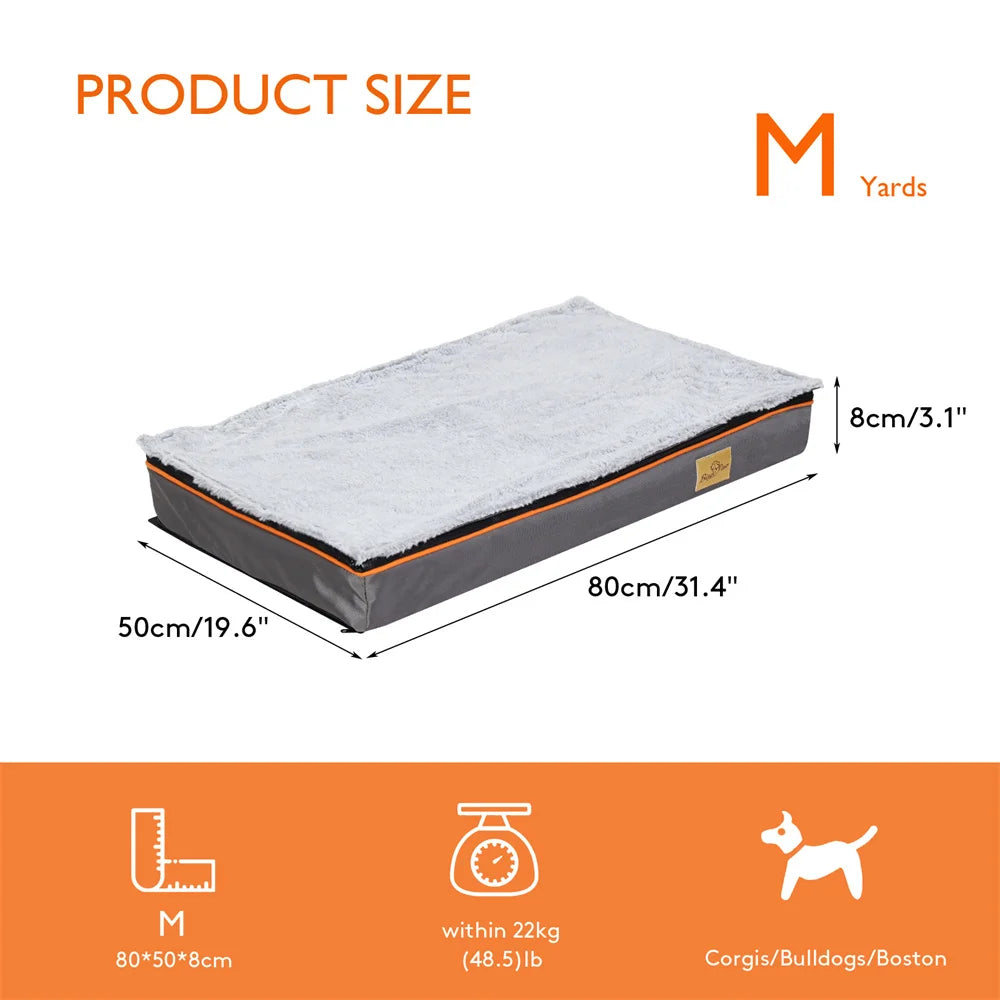BORWARTCN Premium Orthopedic Memory Foam Dog Bed Waterproof
