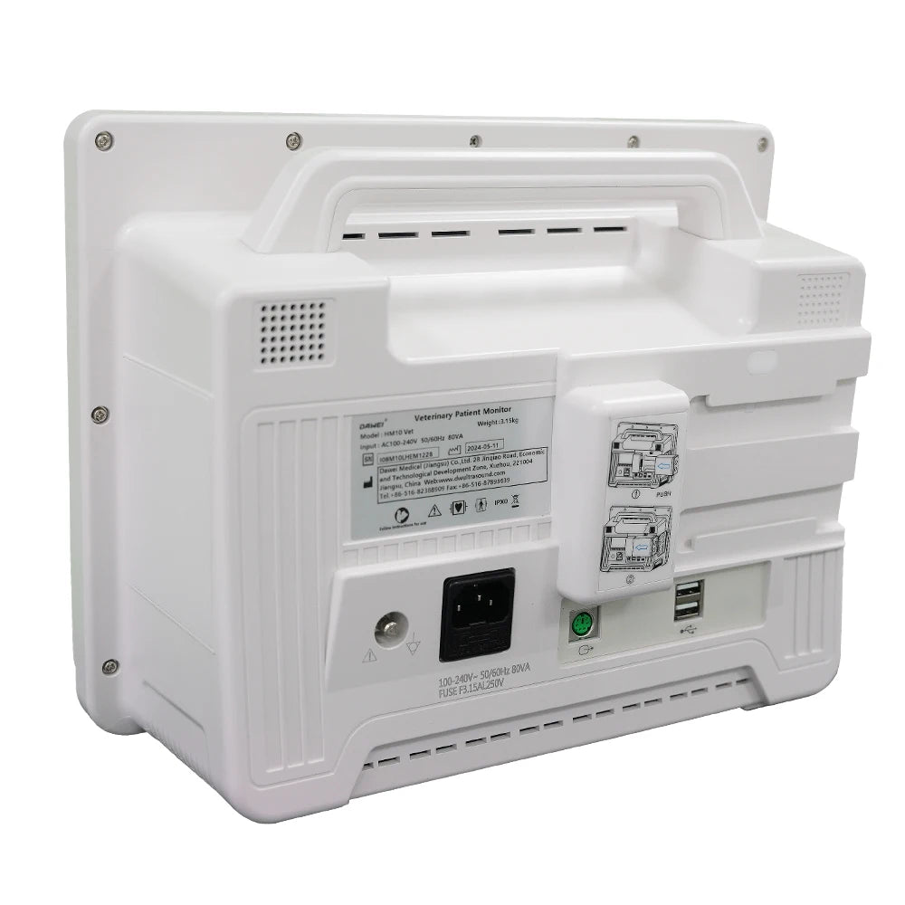 DAWEI Veterinary Patient Monitor With ECG Oxygen Blood Pressure