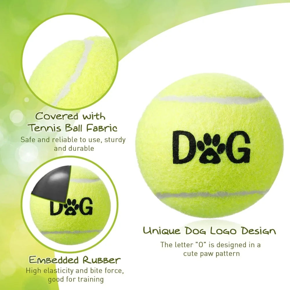 40 Pack Dog Tennis Balls Set With Carry Bags