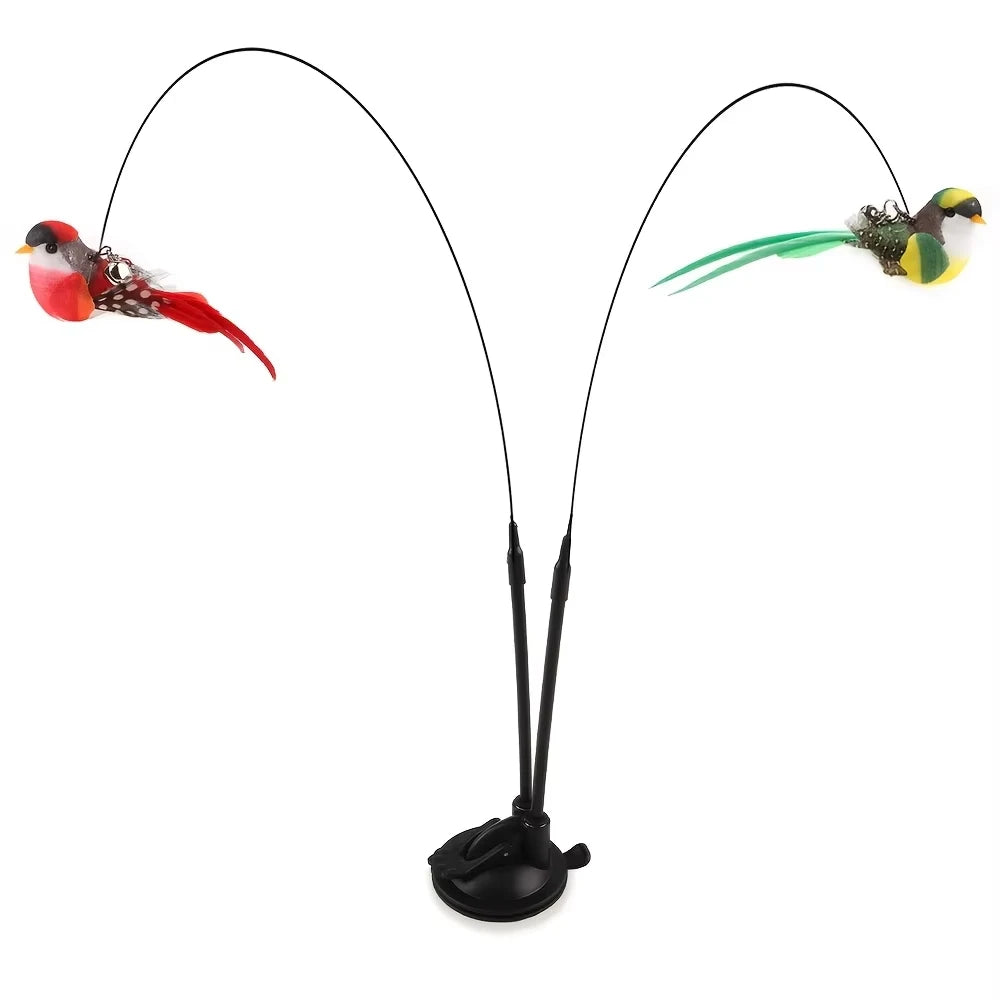 Interactive Cat Wand Toy With Non Slip Suction Base