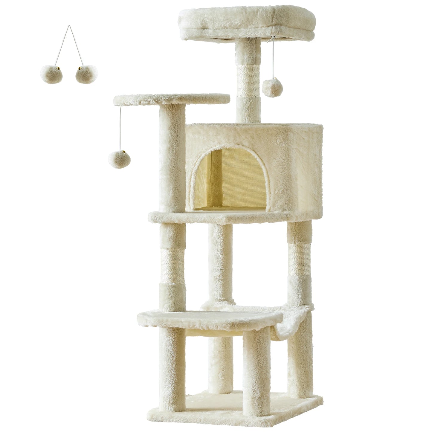 JHK Cat Tree Tower Indoor Multi-Cat Play Scratching