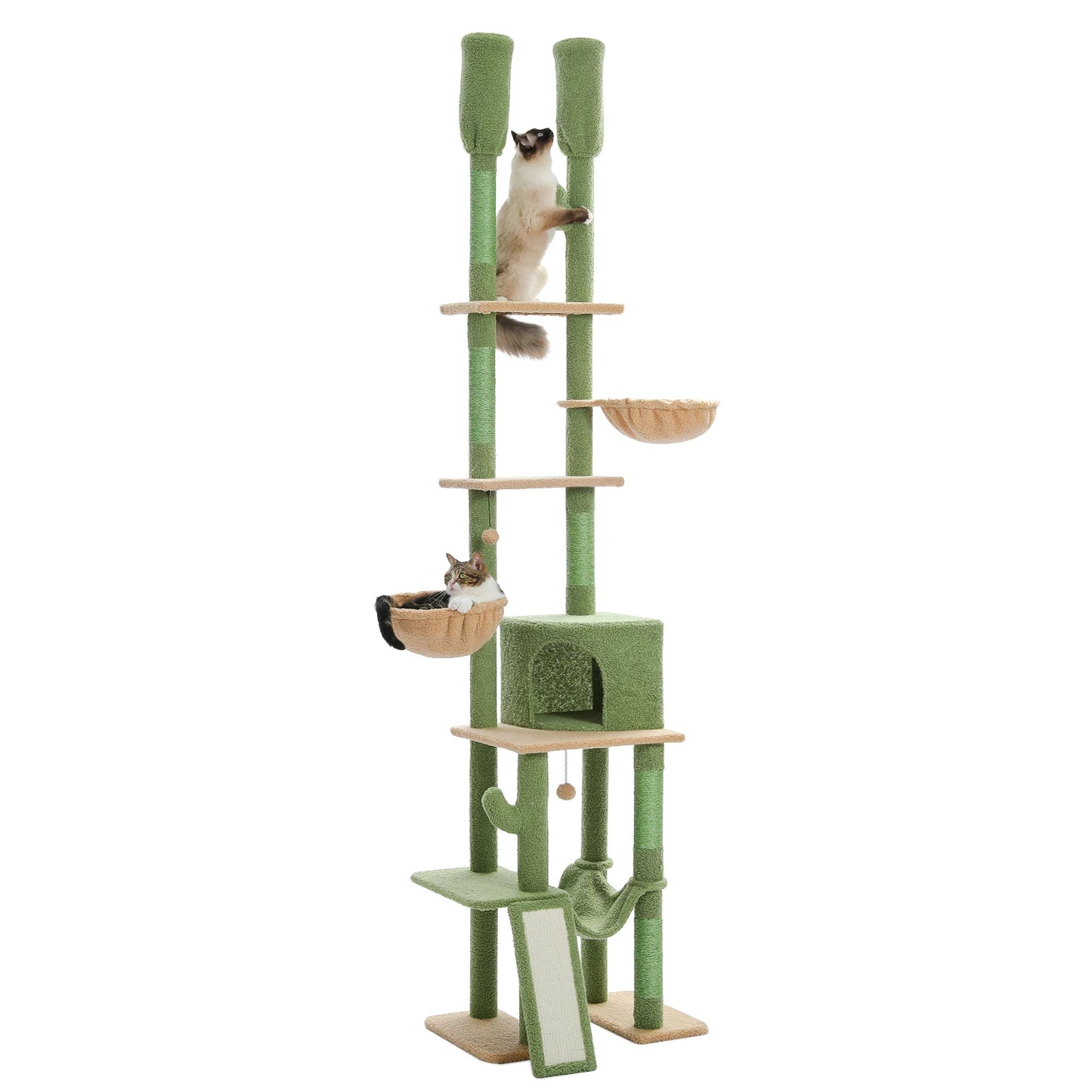 PAWZ Road Cactus Cat Tree Floor To Ceiling Tower