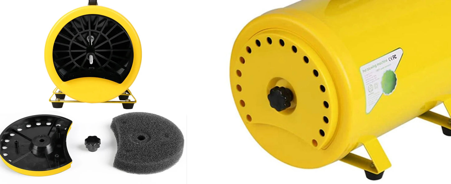 Dog Hair Dryer Grooming Blower with Heat and Stepless Speed