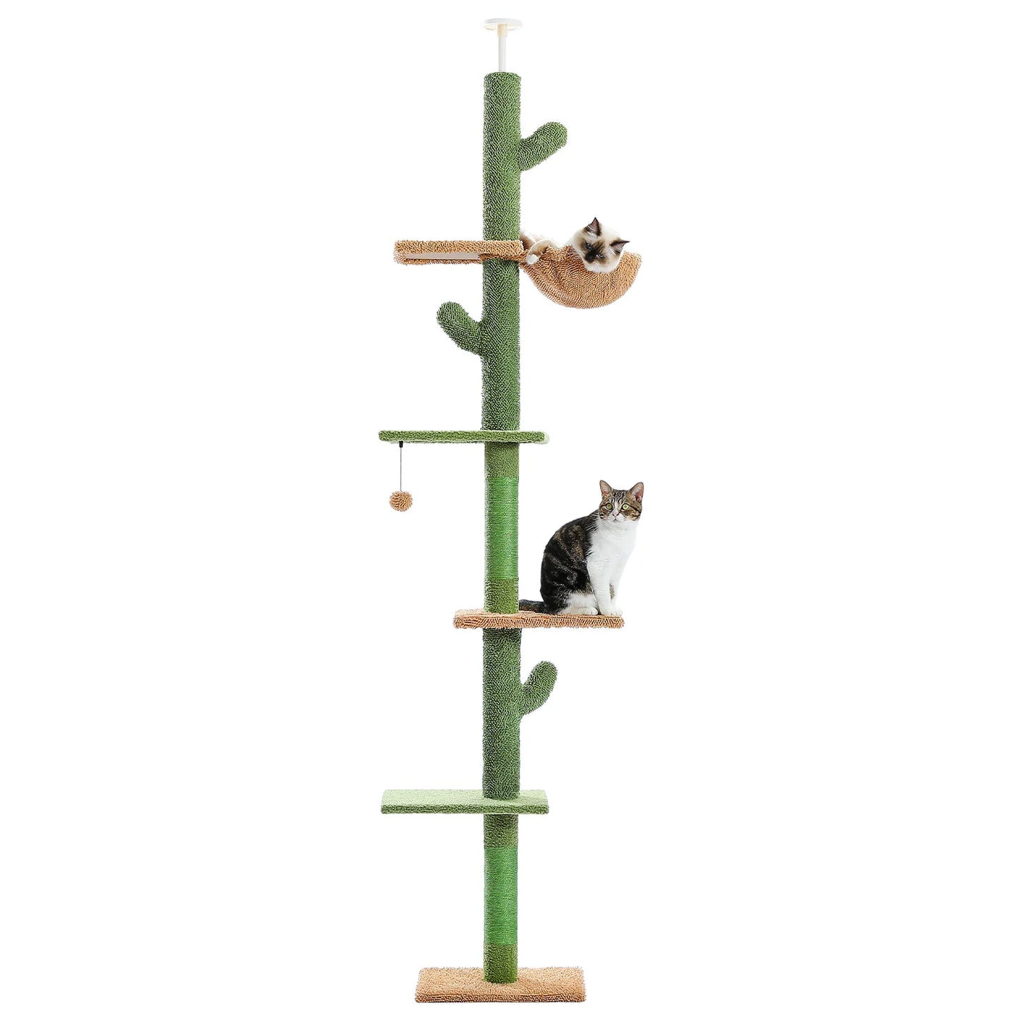 PAWZ Road 5-Tier Cat Tree Cactus Tower With Scratching Post